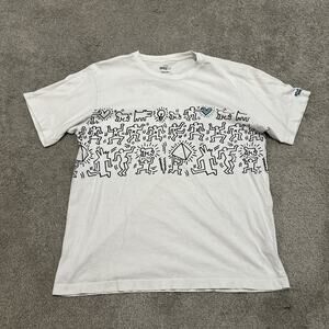 Uniqlo SPRZ NY x Keith Haring Men's Size Large Blue Heart